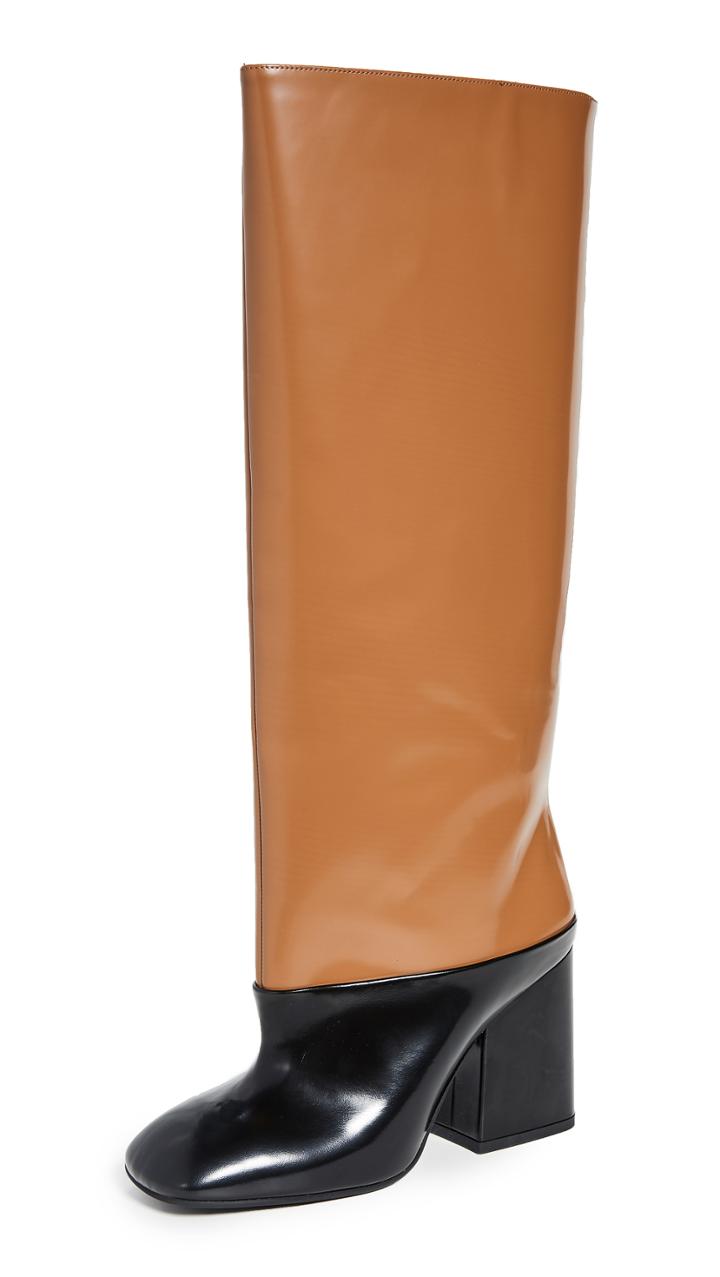 Marni Tall Heeled Colorblock Boots