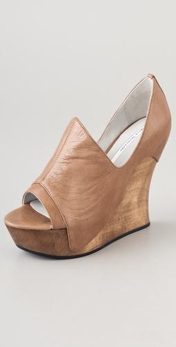Camilla Skovgaard Open Toe Dip Side Wedge Booties