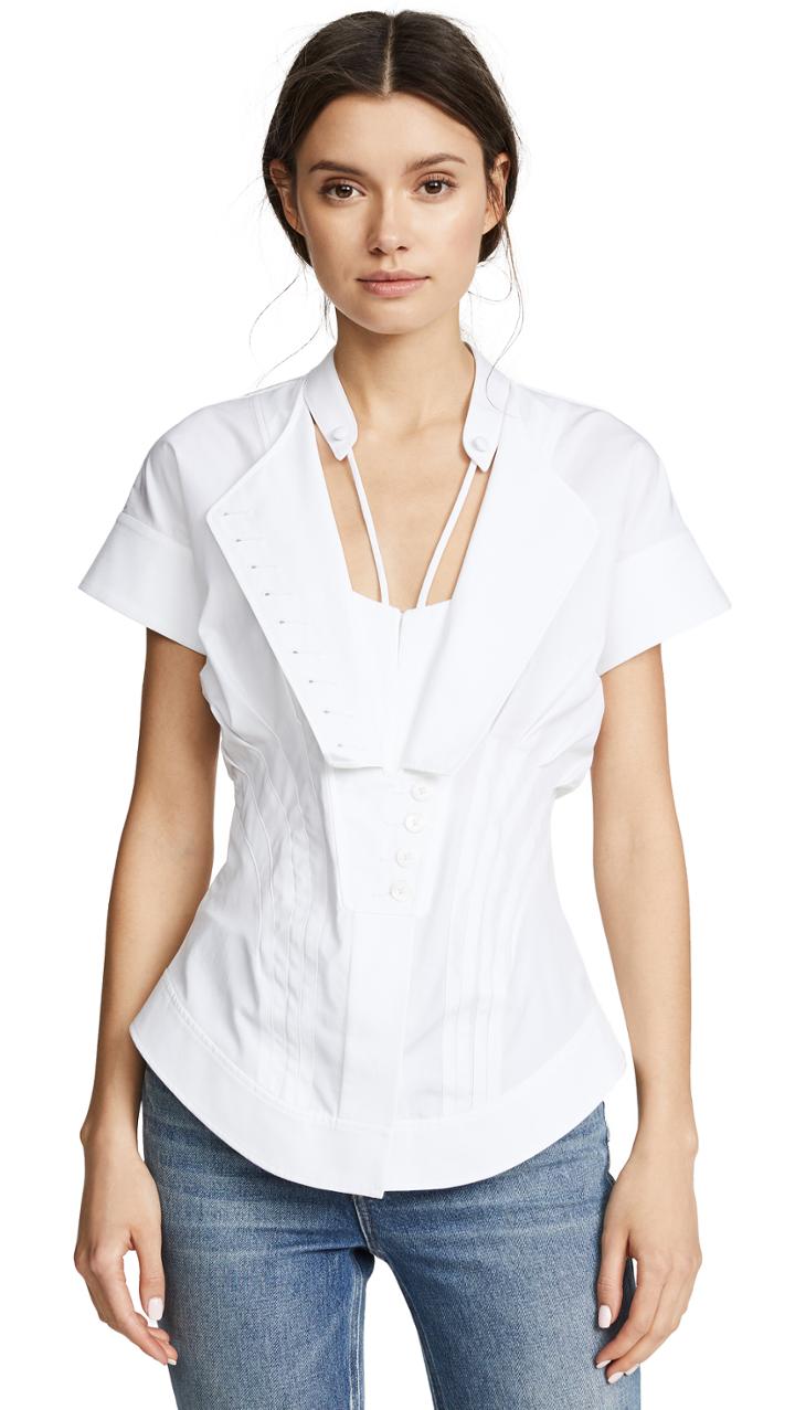 Alexander Wang Deconstructed Poplin Shirt