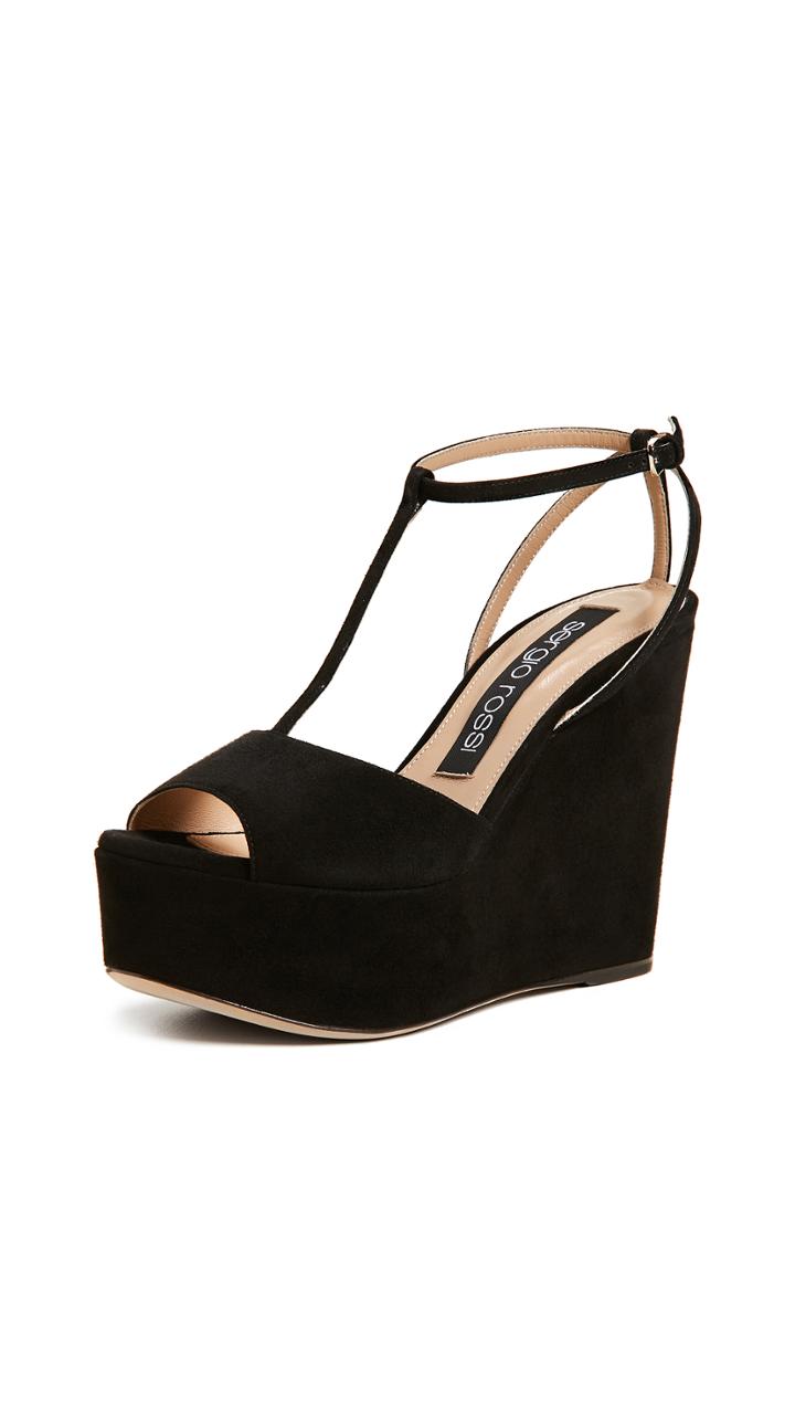 Sergio Rossi Alma Ankle Strap Platform Sandals