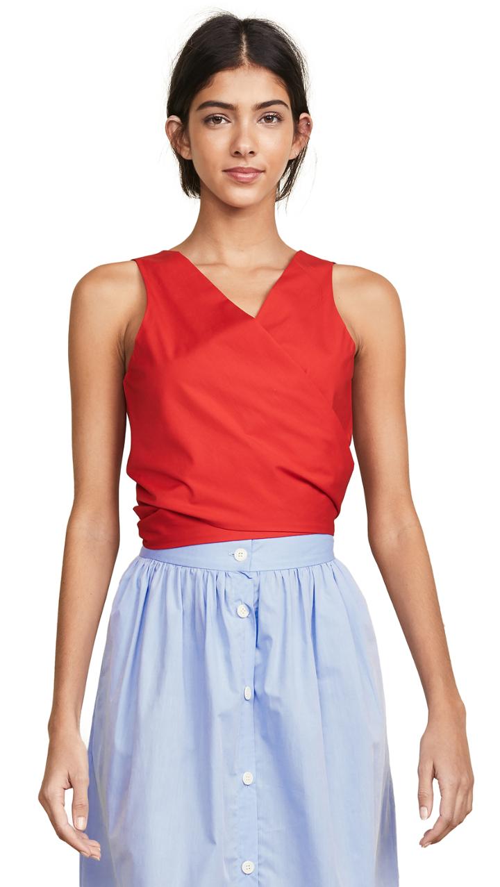 Mds Stripes Sleeveless Everything Blouse