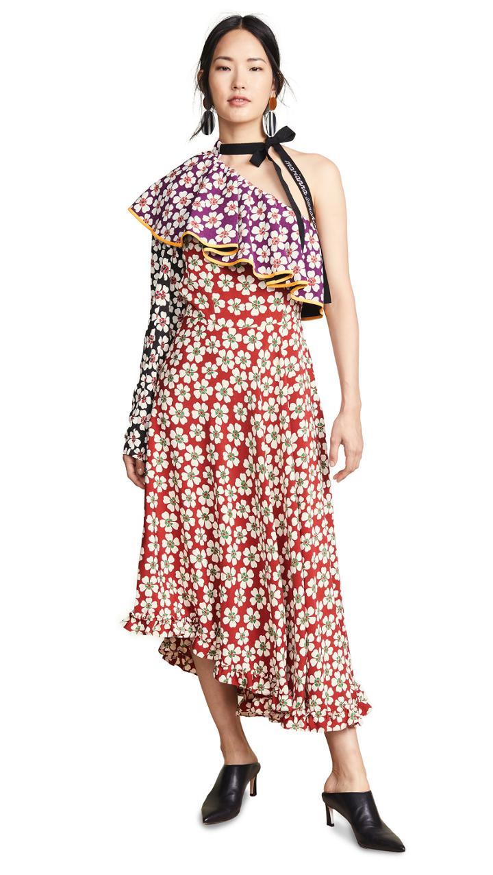 Marianna Senchina Asymmetric Midi Dress