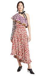 Marianna Senchina Asymmetric Midi Dress