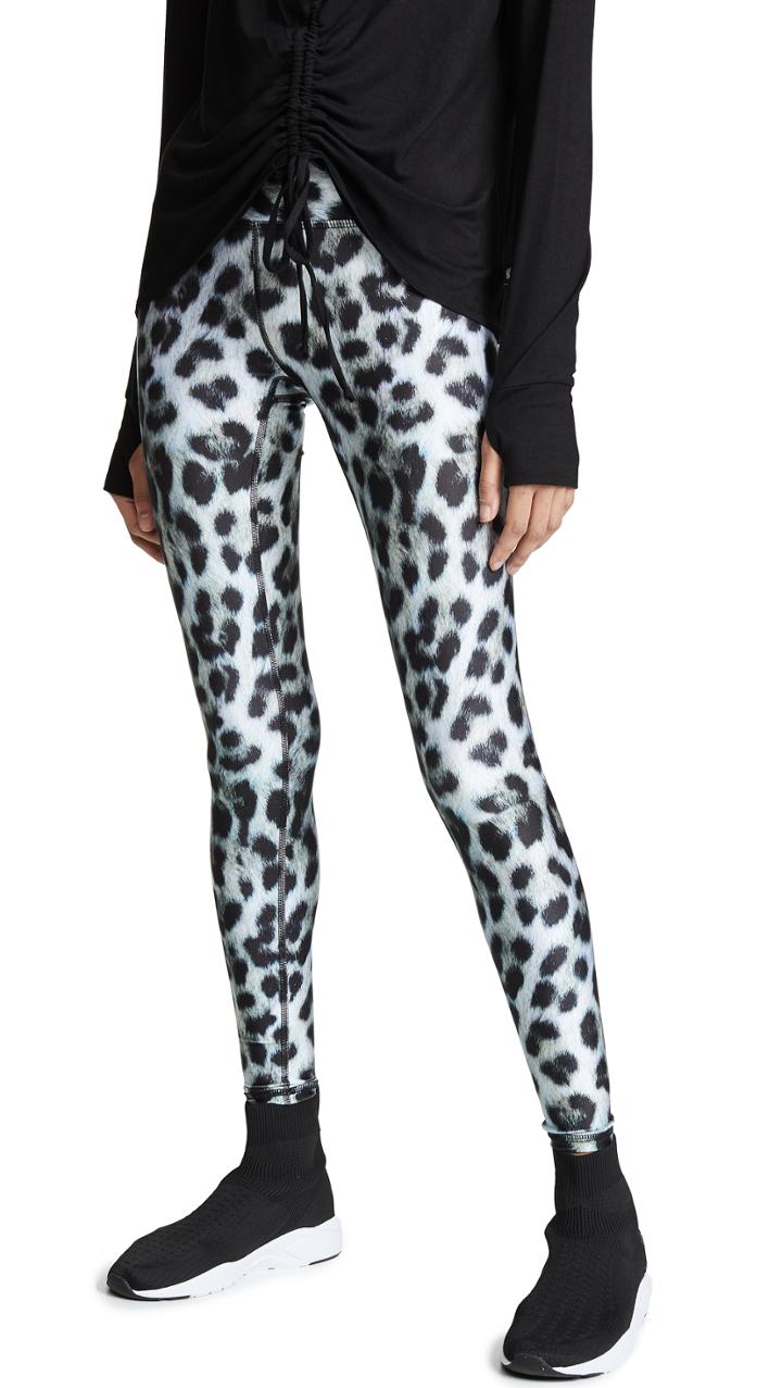 Terez Snow Leopard Tall Band Leggings