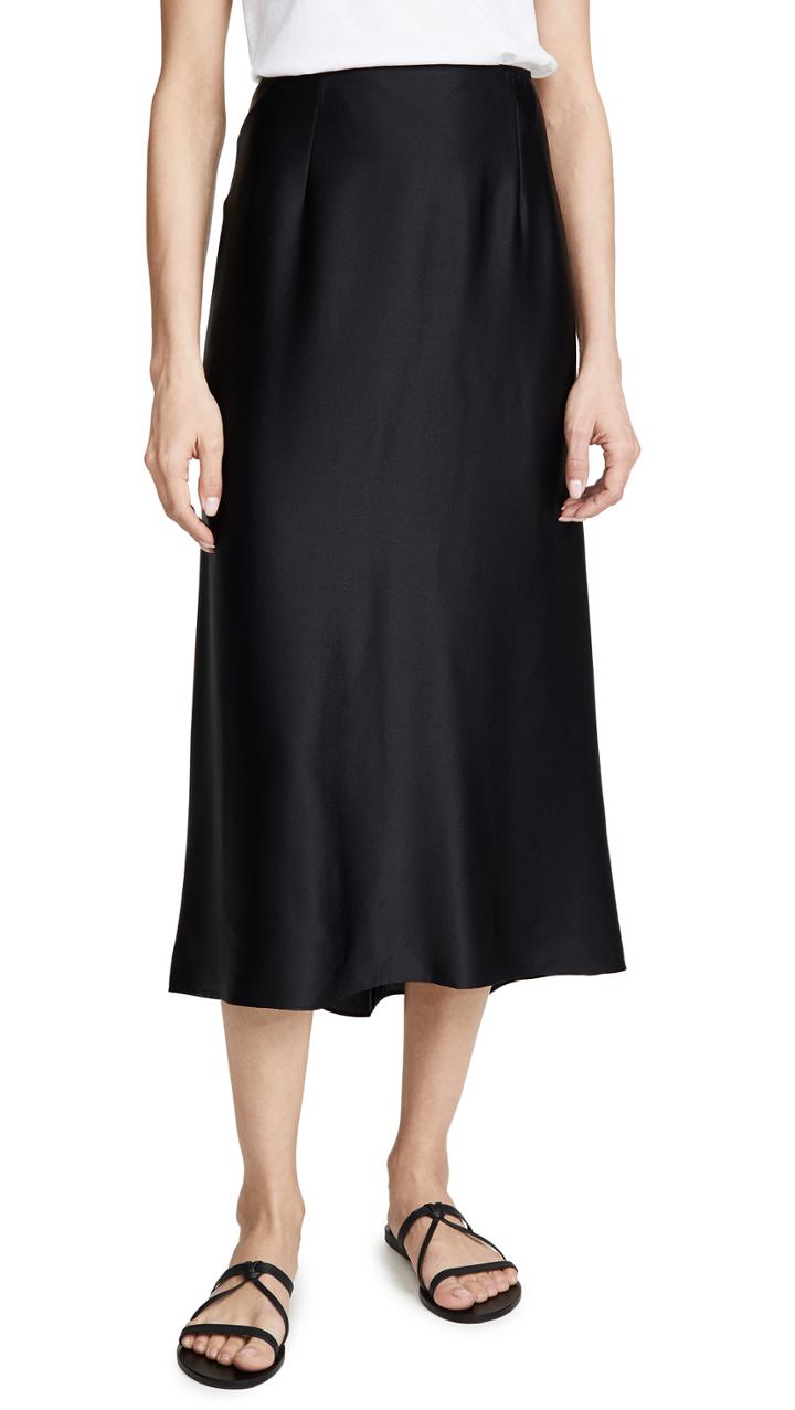 Vince Satin Slip Skirt