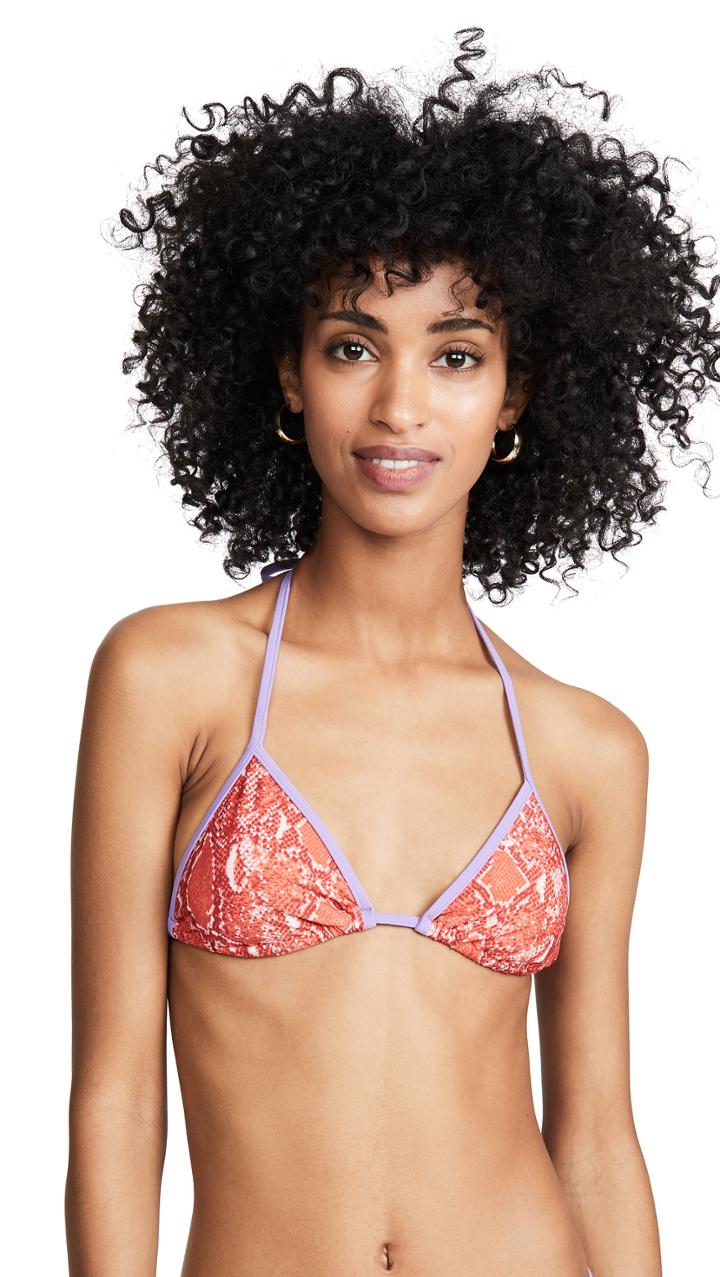 Diane Von Furstenberg Moss Bikini Top