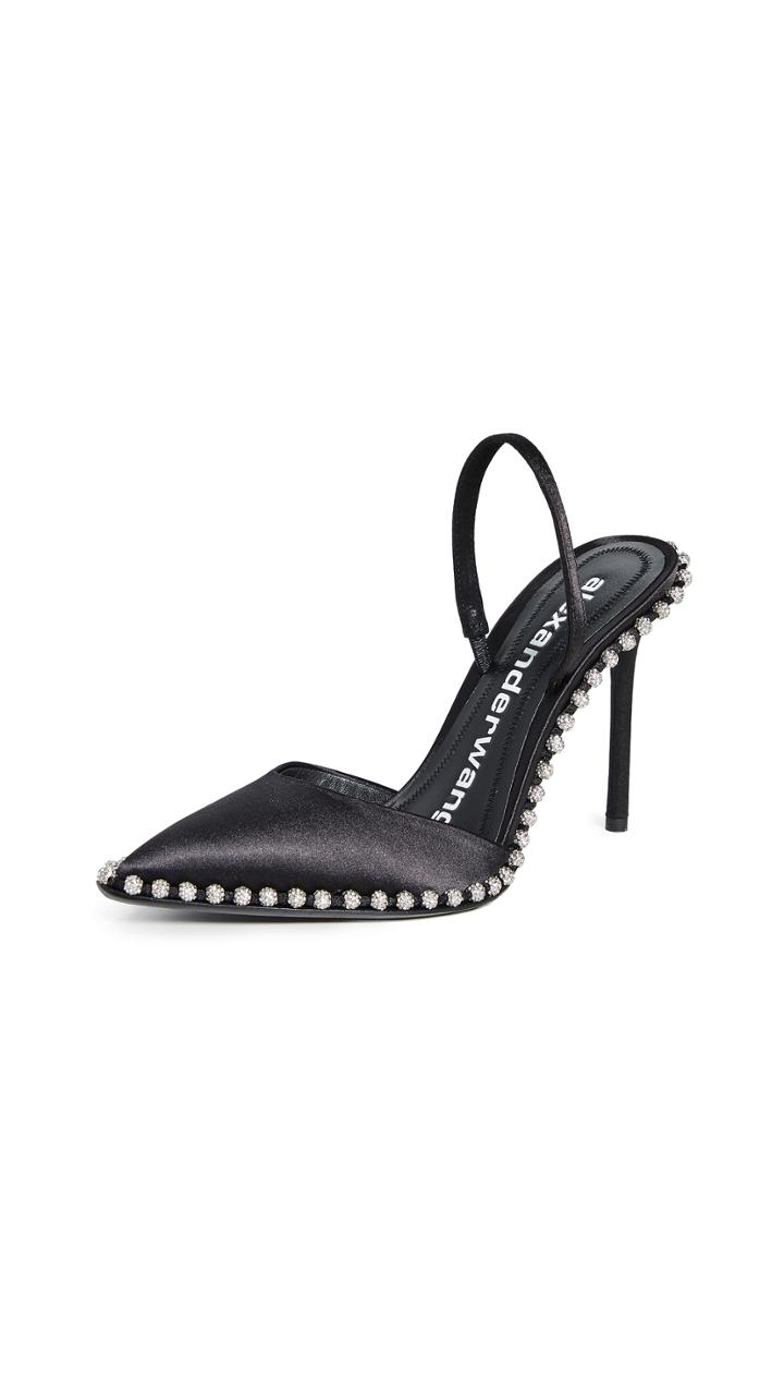 Alexander Wang Rina Crystal Slingback Pumps