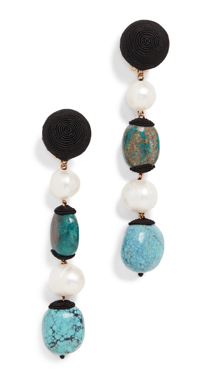 Rebecca De Ravenel Long Treasures Earrings