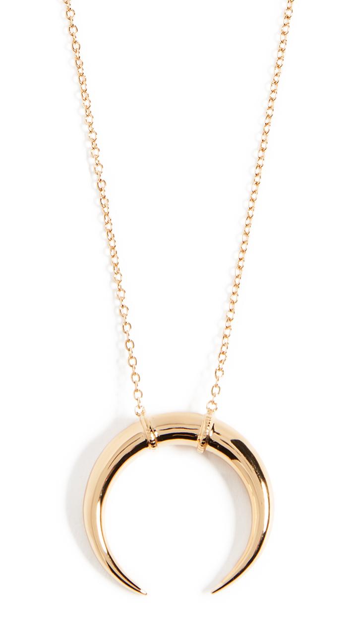 Gorjana Cayne Crescent Pendant Necklace