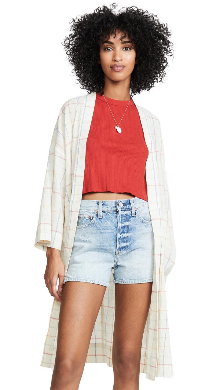 Madewell Long Kimono Robe