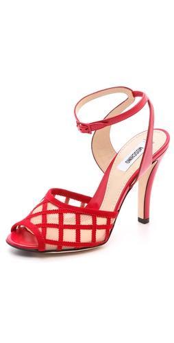 Moschino Mesh Vamp Sandals