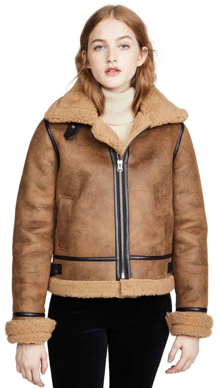 J O A Shearling Jacket