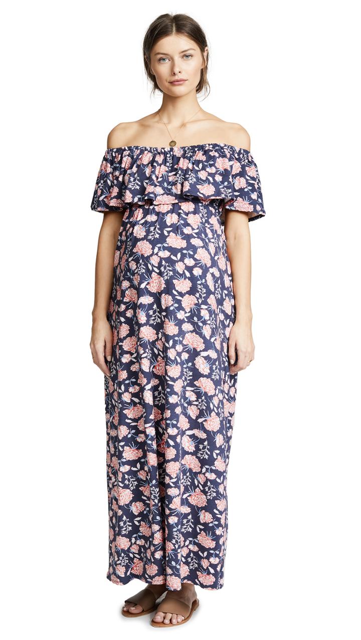 Ingrid Isabel Off Shoulder Maxi Dress