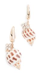 Anton Heunis Shell Crystal Earrings