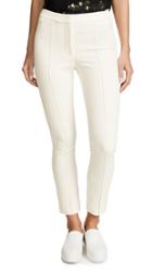 Adam Lippes Stretch Cady Cigarette Pants With Pintucks