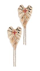 Anton Heunis Dangly Golden Ivy Earrings