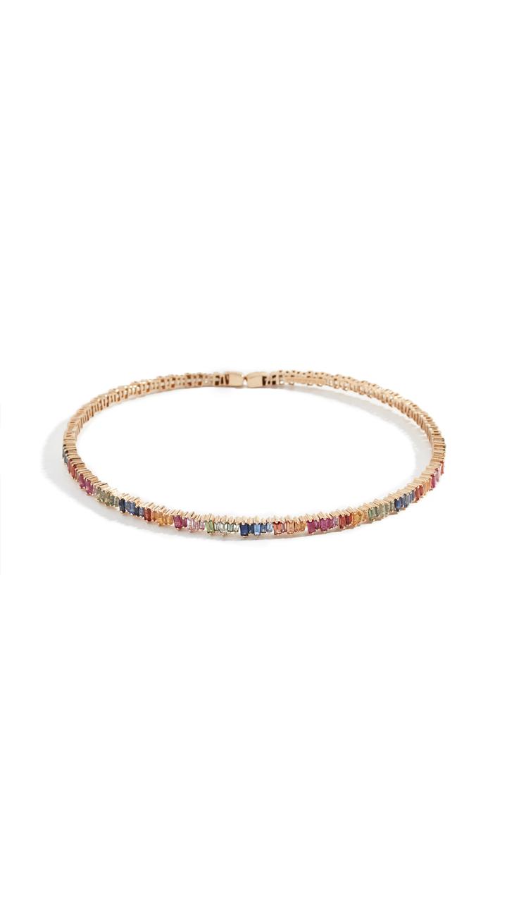 Suzanne Kalan 18k Rainbow Fireworks Choker Necklace