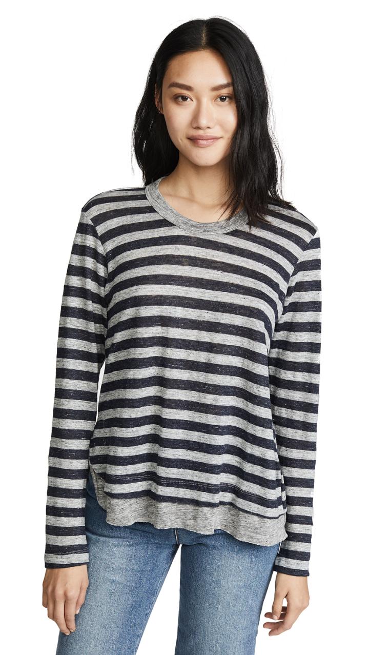 Wilt Linen Long Sleeve Tee