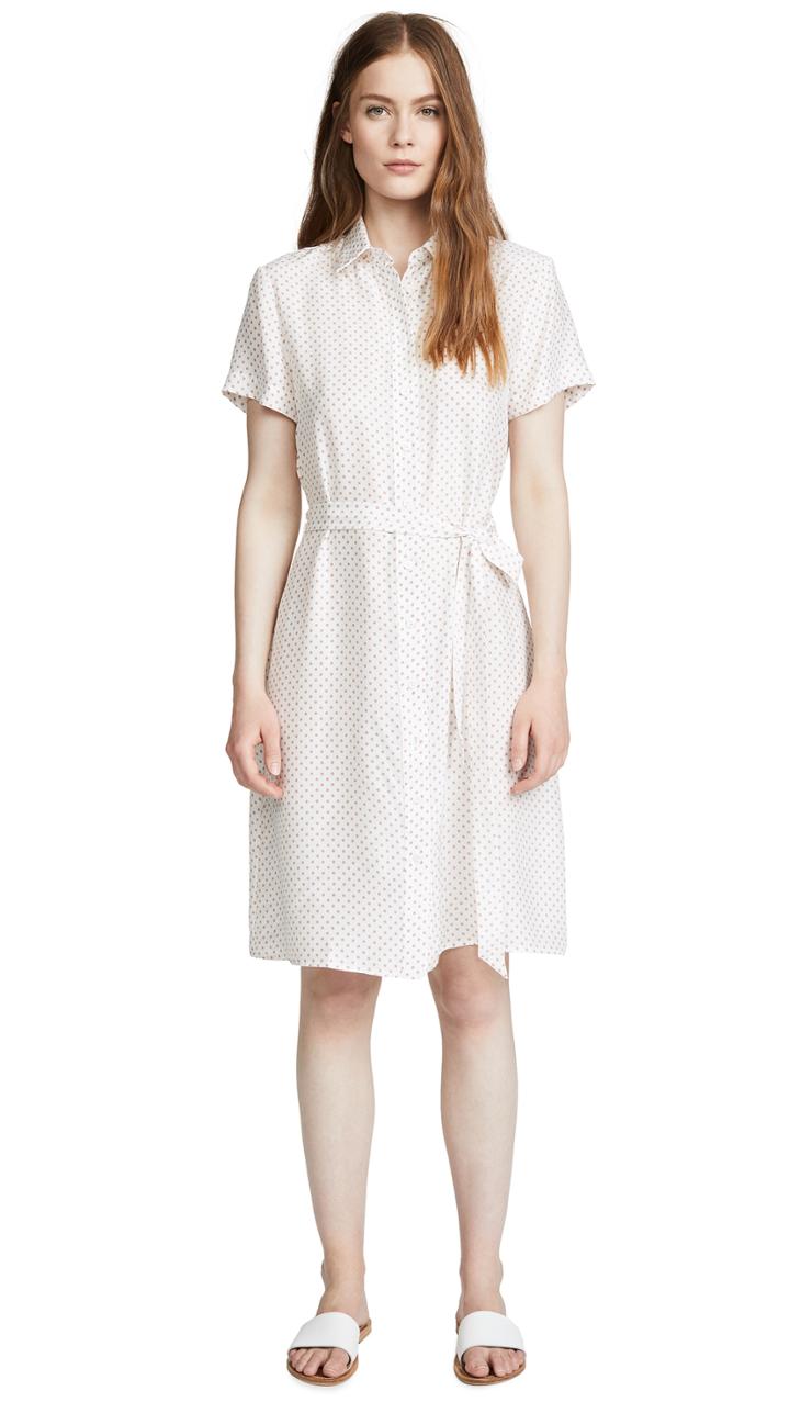 Jenni Kayne Dot Silk Button Dress