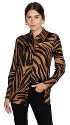 3 1 Phillip Lim Long Sleeve Zebra Print Blouse