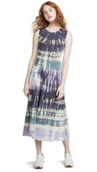 Raquel Allegra Big Sweep Tie Dye Dress