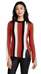 Derek Lam 10 Crosby Long Sleeve Belted Top