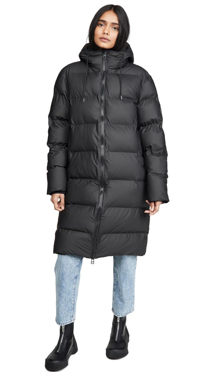 Rains Long Puffer Jacket