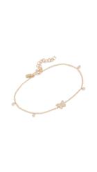 Ef Collection 14k Diamond Butterfly Bezel Chain Bracelet