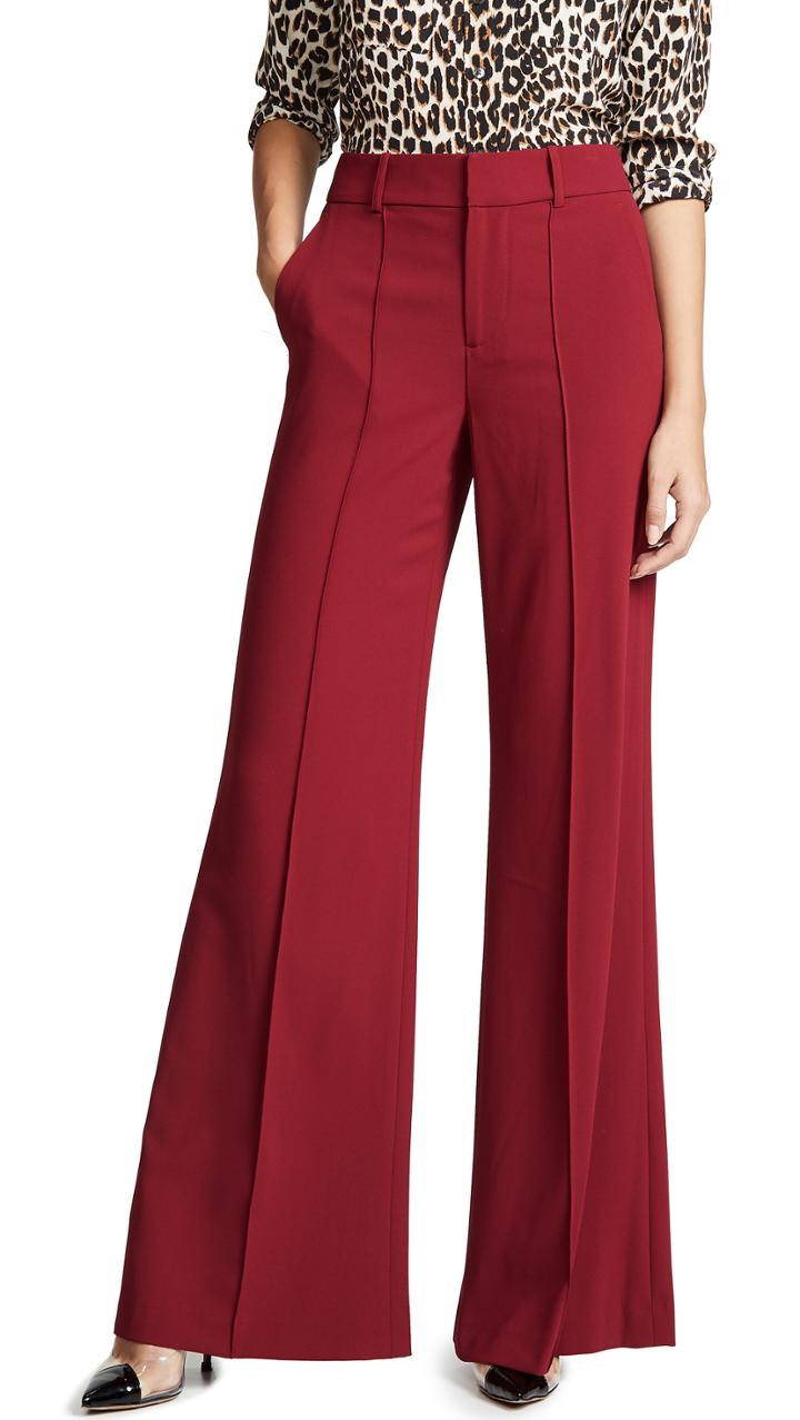 Alice Olivia Paula Pintuck Pants