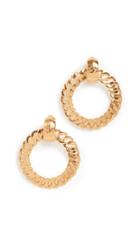 What Goes Around Comes Around Chanel Gold Cc Hoop Earrings