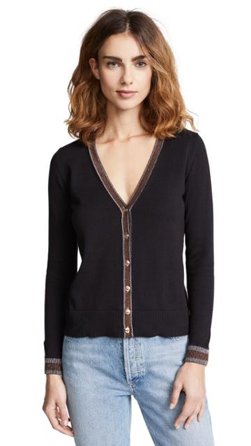 Bop Basics Metallic Trim Cardigan