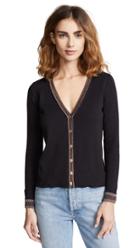 Bop Basics Metallic Trim Cardigan