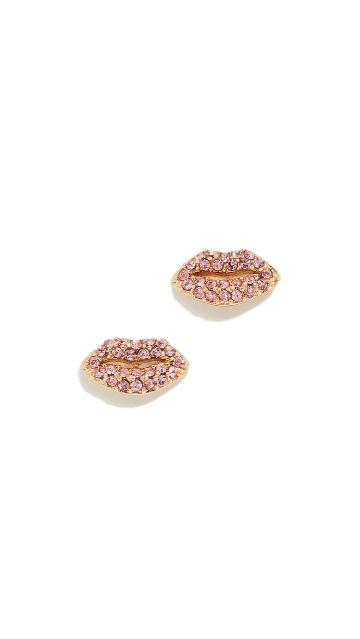 Kate Spade New York Pave Lip Stud Earrings