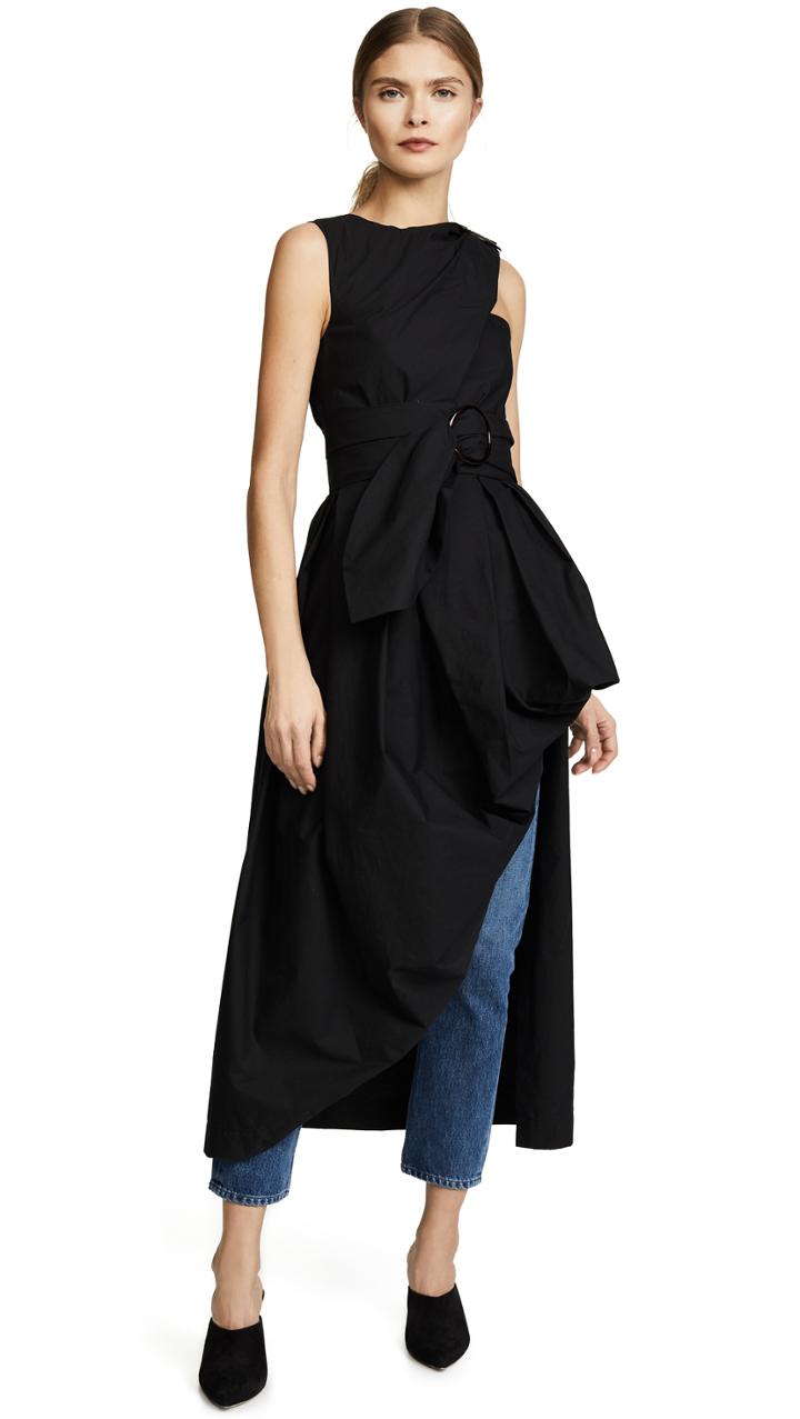 Isa Arfen Asymmetrical Draped Top