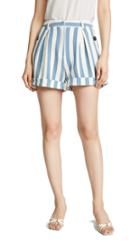 Chriselle Lim Collection Blue Stripe Shorts