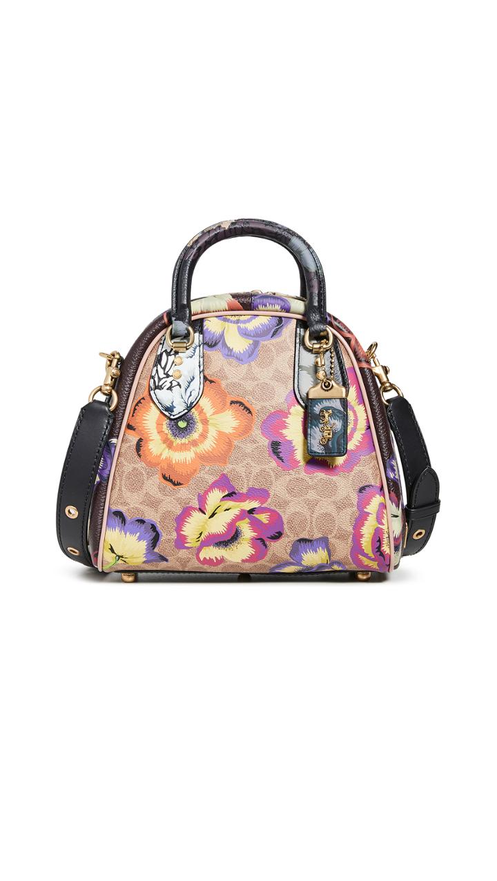 Coach 1941 X Kaffe Signature With Print Marleigh Satchel