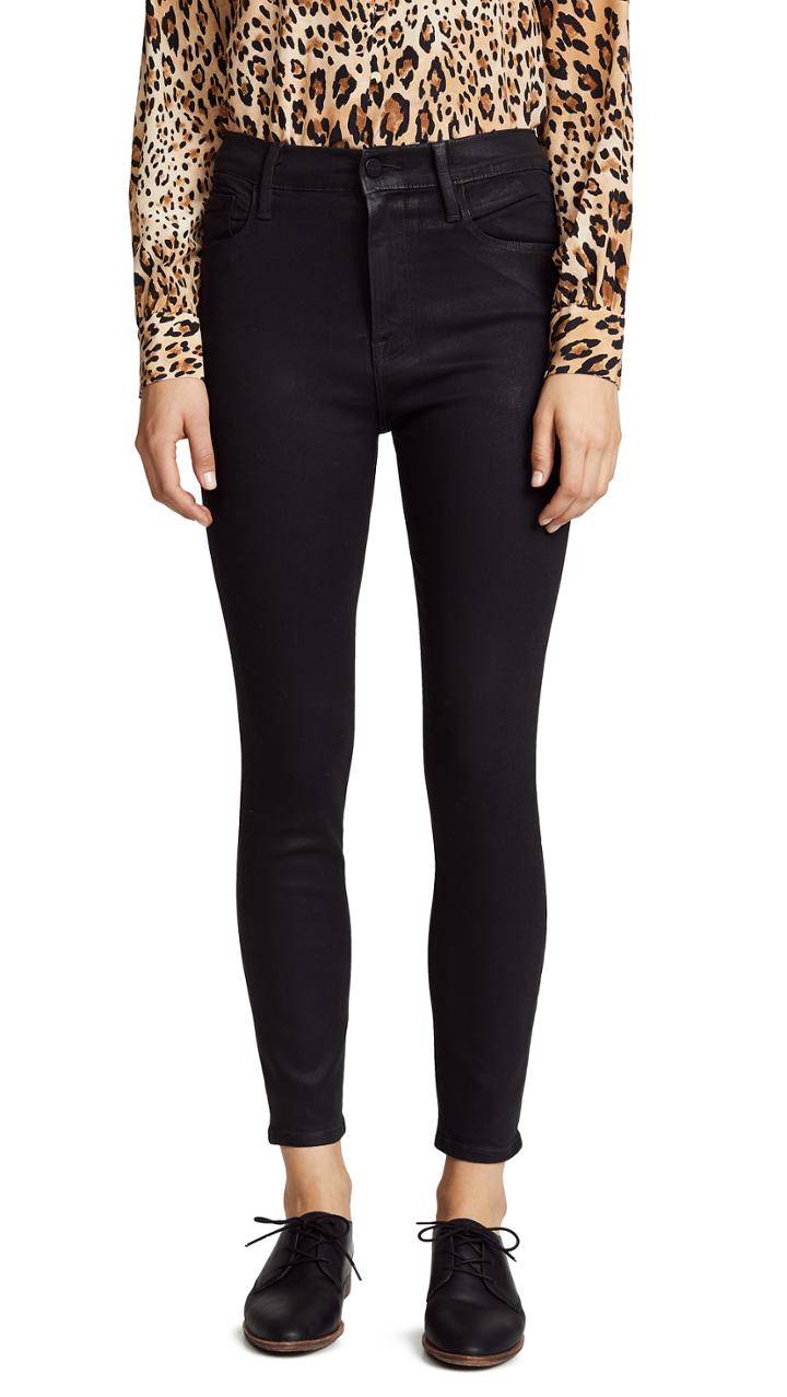 Frame Ali High Rise Coated Cigarette Jeans