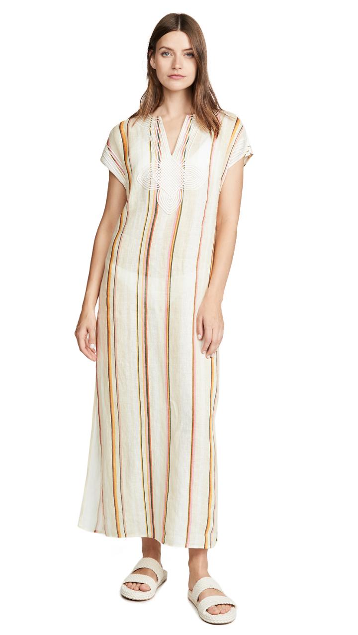 Tory Burch Awning Stripe Caftan