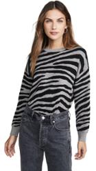 J O A Zebra Stripe Sweater