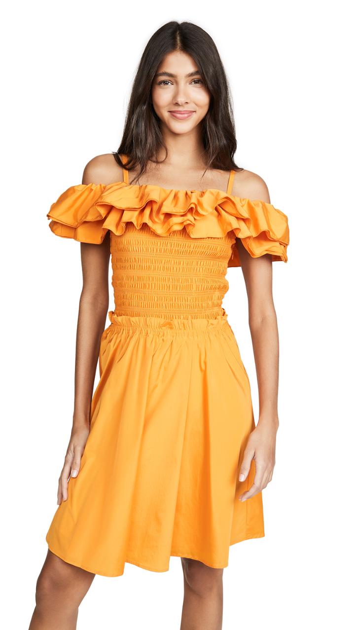 Nicholas Ruffle Bustier Dress