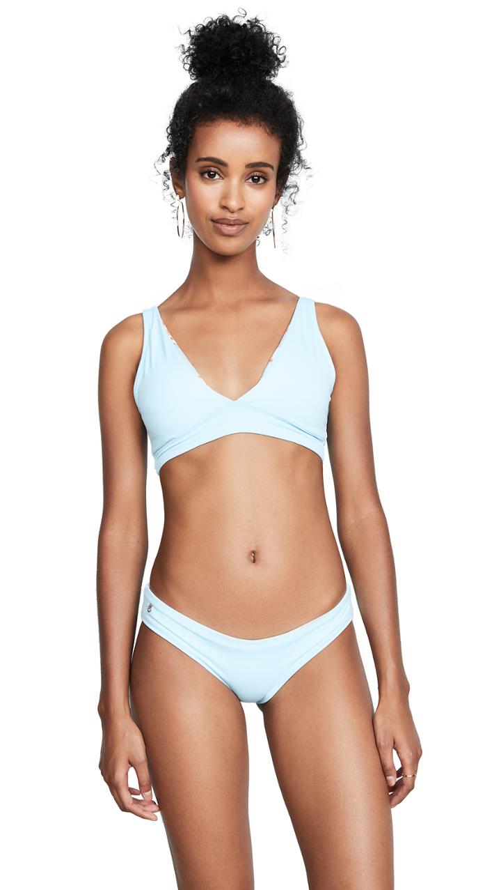 Maaji Crystal Blue Allure Reversible Bikini Top