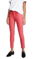 Agolde Sophie High Rise Skinny Crop Leatherette Jeans