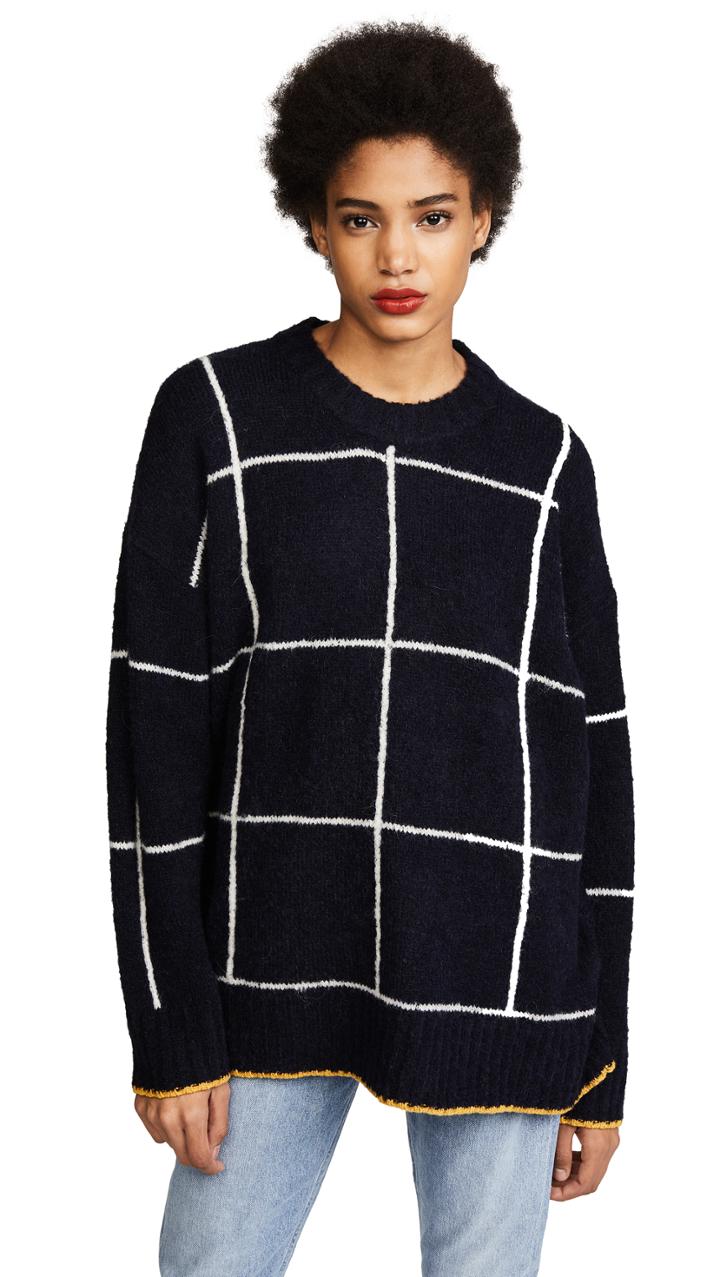 Elizabeth And James Fionn Oversized Crew Neck Sweater