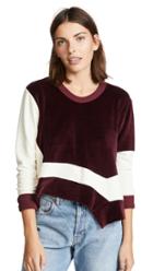 Wilt Slant Mixed Easy Crew Sweatshirt