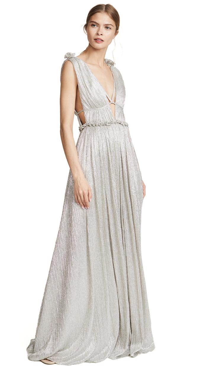 Jonathan Simkhai Open Neck Maxi Dress