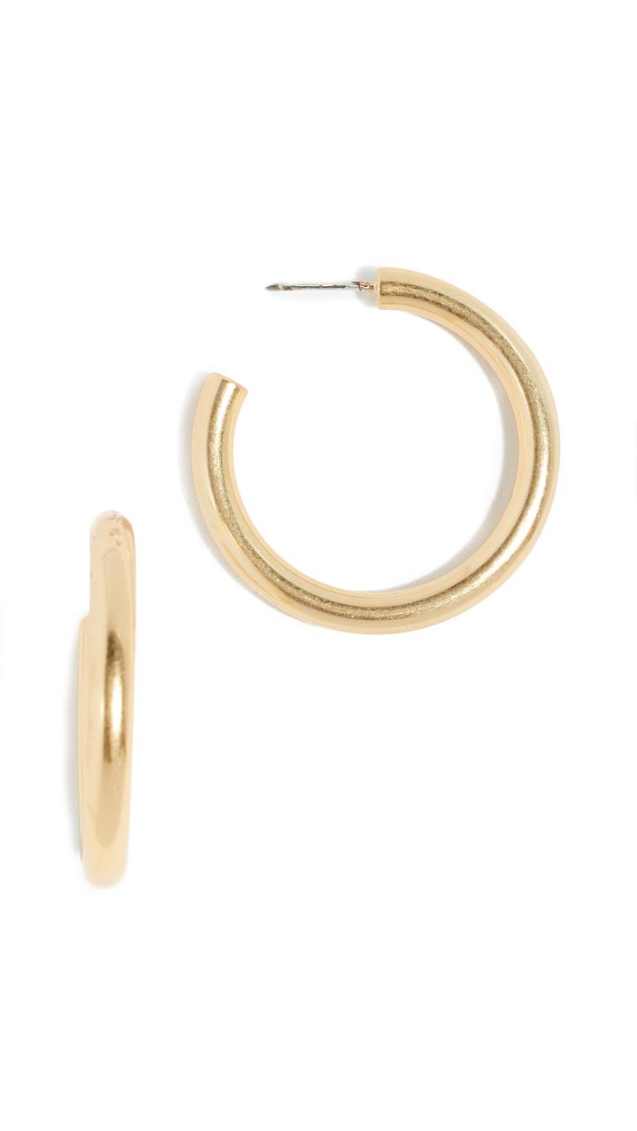 Madewell Medium Chunky Hoop Earrings