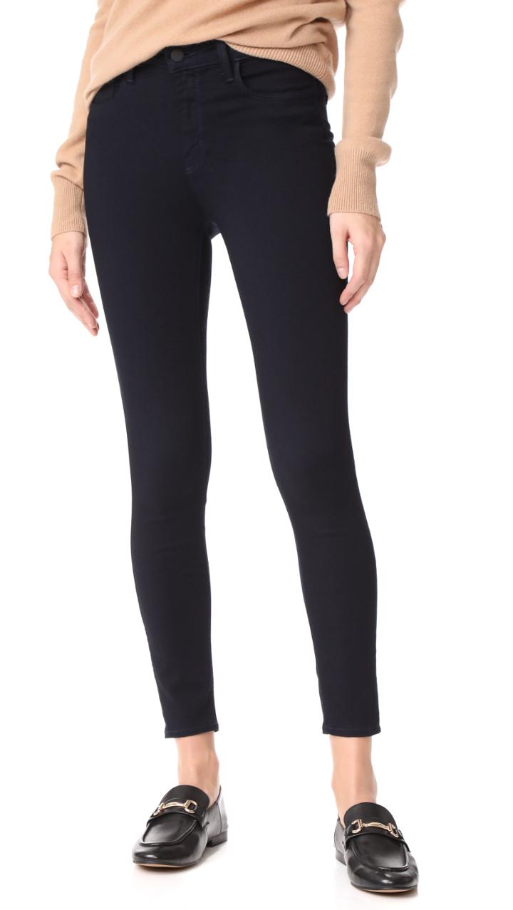 L Agence Margot High Rise Lightweight Ankle Skinny Jeans