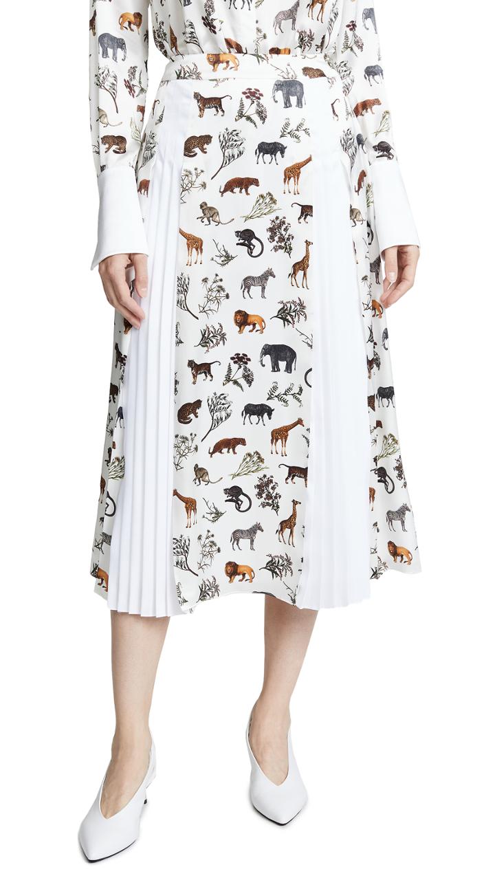 Victoria Victoria Beckham Pleat Insert Skirt