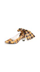 Mother Of Pearl Bow Slingback Heels