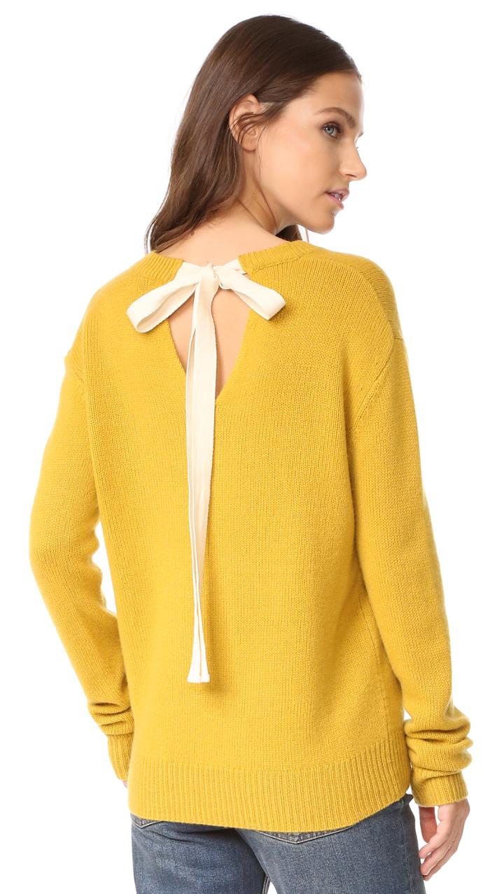 Joseph Tie Back V Neck Cashmere Sweater